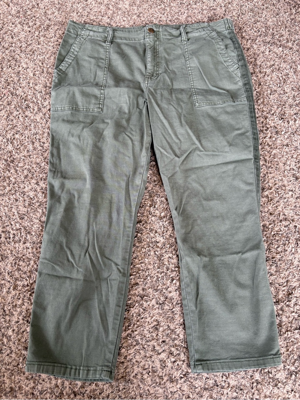 pistola Olive Utility Crop Pants size 33